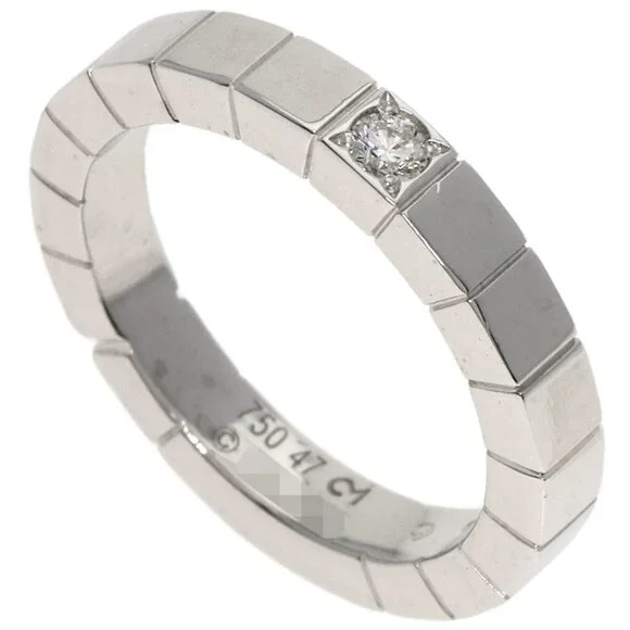 CARTIER 18k White Gold Diamond Lanier Ring - Picture 1 of 10